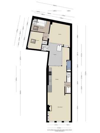 Floorplan - Nieuwe Rijn 98, 2312 JM Leiden