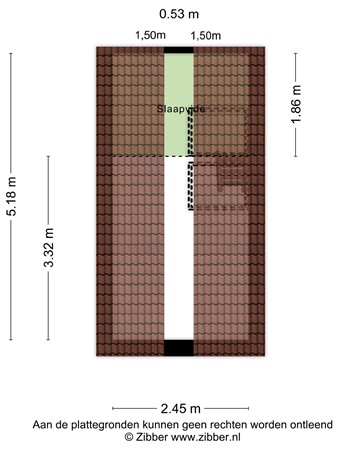Floorplan - Nieuwe Rijn 98, 2312 JM Leiden