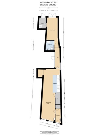 Hooigracht 90, 2312 KX Leiden - Begane Grond - 2D.jpg