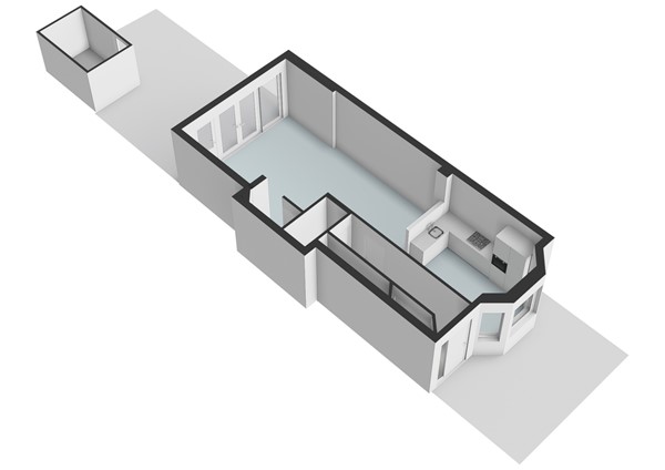 Bakhuis Roozenboomstraat 22, 2313 RD Leiden - Bakhuis Roozenboomstraat 22 - Leiden - Begane_grond - 3D  _2.jpg