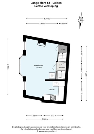 Lange Mare 53, 2312 GR Leiden - Lange Mare 53 - Leiden - 1e_verdieping - 2D.jpg