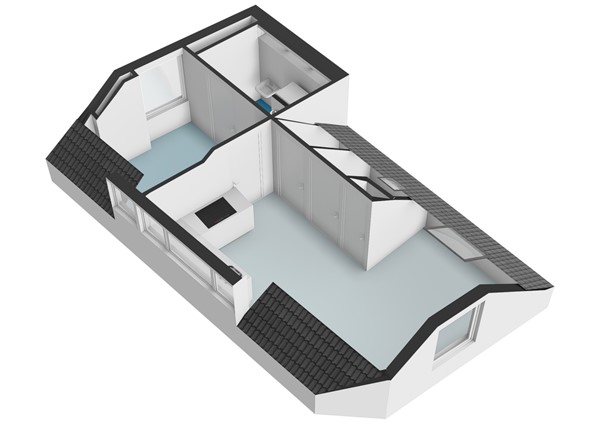 Mauritsstraat 10, 2316 ST Leiden - Mauritsstraat 10 - Leiden - 2e_verdieping - 3D  _6.jpg