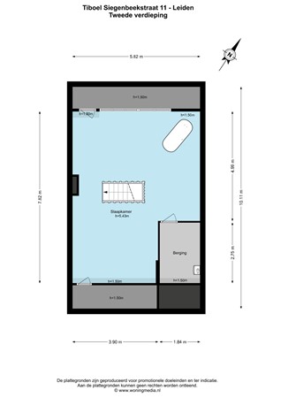 Tiboel Siegenbeekstraat 11, 2313 HA Leiden - Tiboel Siegenbeekstraat 11 - Leiden - 2e_verdieping - 2D.jpg