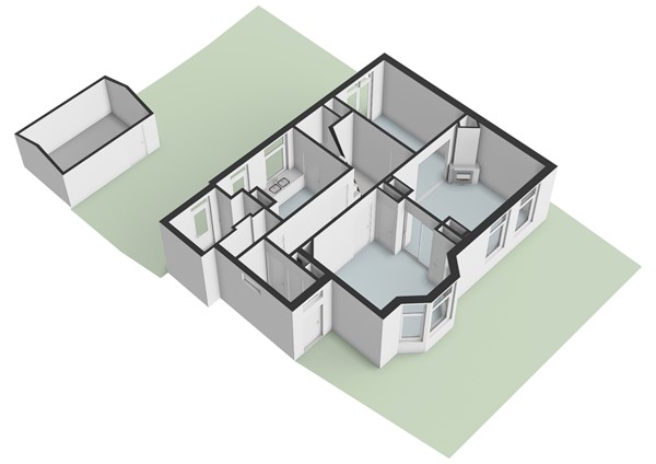 Willem de Zwijgerlaan 4, 2341 EJ Oegstgeest - Willem de Zwijgerlaan 4 - Oegstgeest - Perceeltekening - 3D  _4.jpg