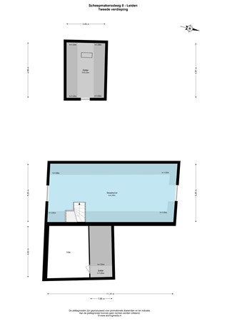Scheepmakerssteeg 8, 2311 SE Leiden - Scheepmakerssteeg 8 - Leiden - 2e_verdieping - 2D.jpg