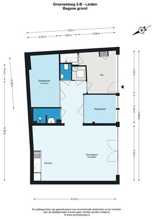 Groenesteeg 4, 2312 TL Leiden - Groenesteeg 2-B - Leiden - Begane_grond - 2D.jpg