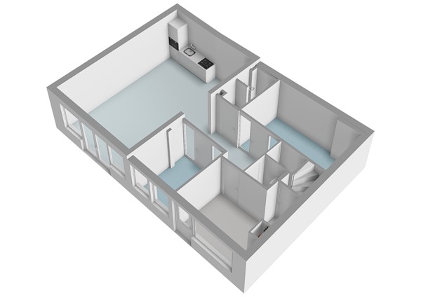 Groenesteeg 4, 2312 TL Leiden - Groenesteeg 2-B - Leiden - Begane_grond - 3D  _1.jpg