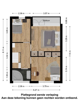 Floorplan - Vaandelstraat 31, 4841 VH Prinsenbeek