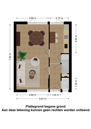 Floorplan - Pater Arnold Damenstraat 42, 4871 XG Etten-Leur