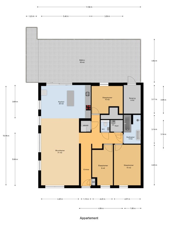 mediumsize floorplan