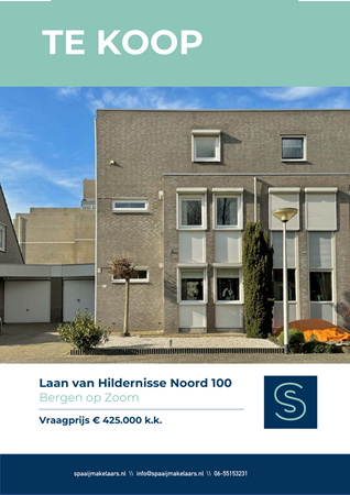 Brochure preview - Brochure Laan van Hildernisse Noord 100 Bergen op Zoom.pdf