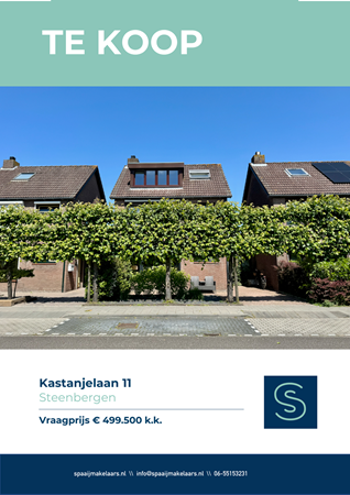 Brochure preview - Brochure Kastanjelaan 11 Steenbergen.pdf