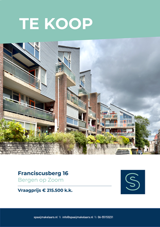 Brochure preview - Verkoopbrochure Franciscusberg 16 Bergen op Zoom.pdf