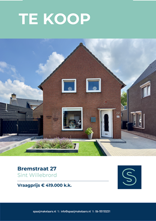 Brochure preview - Brochure Bremstraat 27 Sint Willebrord.pdf