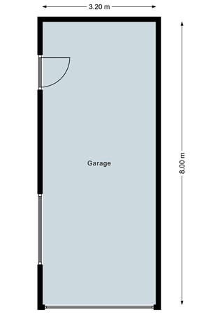 Bremstraat 27, 4711 CD St. Willebrord - Plattegrond garage Bremstraat 27 St. Willebrord.jpg