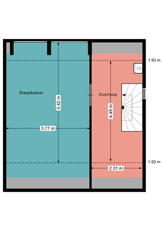 Semmelweisweg 19, 4624 VB Bergen op Zoom - Plattegrond 2e Semmelweisweg 19 Bergen op Zoom .jpg