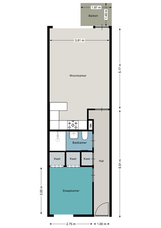 Noordsingel 70, 4611 SG Bergen op Zoom - Plattegrond Noordsingel 70 Bergen op Zoom.jpg