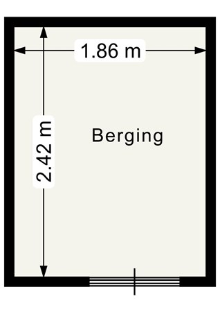 Noordsingel 70, 4611 SG Bergen op Zoom - Plattegrond berging Noordsingel 70 Bergen op Zoom.jpg