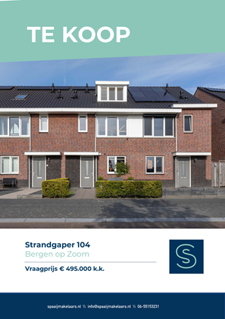 Brochure preview - Verkoopbrochure Strandgaper 104 Bergen op Zoom.pdf