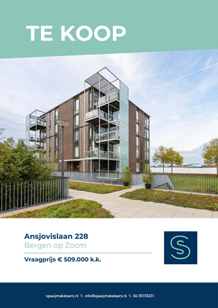 Brochure preview - Verkoopbrochure Ansjovislaan 228 Bergen op Zoom.pdf