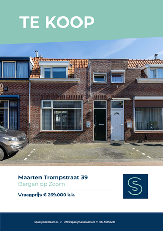 Brochure preview - Verkoopbrochure Maarten Trompstraat 39 Bergen op Zoom.pdf