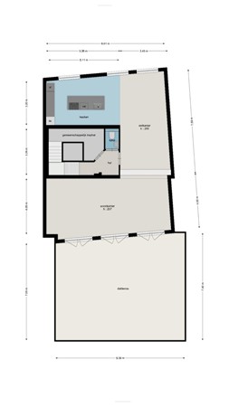 Zuidzijde Haven 31B, 4611 HB Bergen op Zoom - Plattegrond begane grond Zuidzijde Haven 31b Bergen op Zoom.jpg