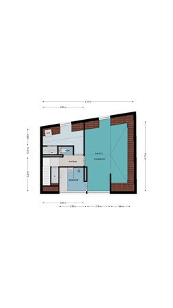 Zuidzijde Haven 31B, 4611 HB Bergen op Zoom - Plattegrond 1e verdieping Zuidzijde Haven 31b Bergen io Zoom.jpg