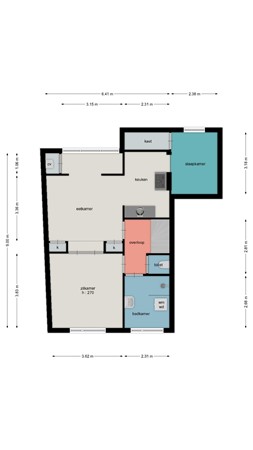 Rembrandtstraat 31A, 4625 CA Bergen op Zoom - Eerste verdieping Rembrandtstraat 31a Bergen op Zoom.jpg