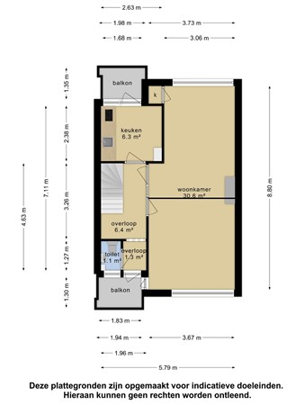 Lodewijk Napoleonlaan 95, 4904 LH Oosterhout - Plattegrond 1ste verd.jpg