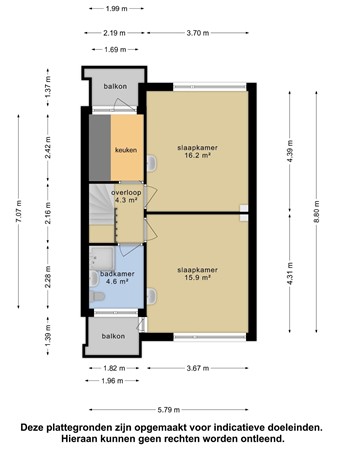 Lodewijk Napoleonlaan 95, 4904 LH Oosterhout - Plattegrond 2de verd.jpg