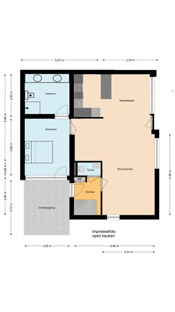 Mauritsstraat 7A, 5397 EP Lith - Begane grond bewerkt OPEN KEUKEN.jpg