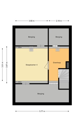 Bellinistraat 197, 5049 CD Tilburg - Tweede verdieping.jpg