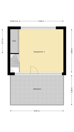 Schalkhaarstraat 89, 5035 GR Tilburg - Tweede verdieping.jpg