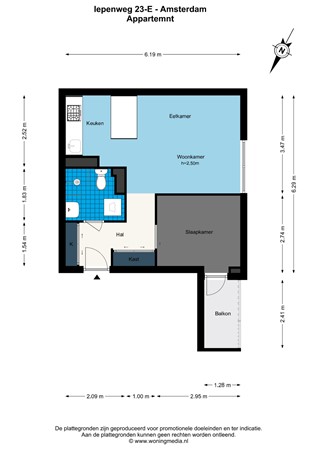 Iepenweg 23e, 1091 JL Amsterdam - Iepenweg 23-E - Amsterdam - Appartement - 2D.jpg