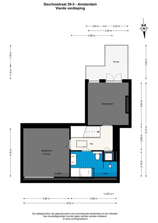 Deurloostraat 39-3, 1078 HS Amsterdam - Deurloostraat 39-3 - Amsterdam - 4e_verdieping - 2D.jpg