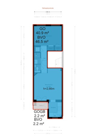 Jacob van Lennepkade 406-2, 1053 NN Amsterdam - Jacob van Lennepkade 406-2 - Amsterdam - NEN plattegrond - 2D.jpg