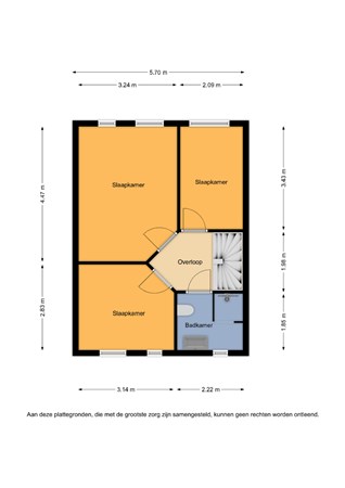 Floorplan - Waterkers 21, 7443 LN Nijverdal