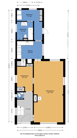 Floorplan - Korenweg 22, 7441 CR Nijverdal