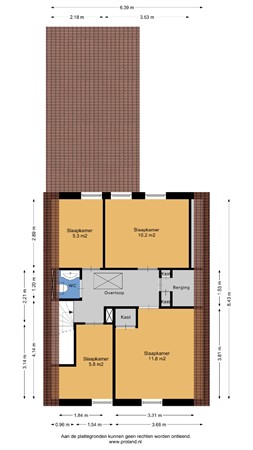 Floorplan - Korenweg 22, 7441 CR Nijverdal