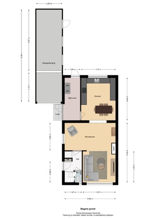 Floorplan - Derde Kampsweg 8, 7442 CD Nijverdal