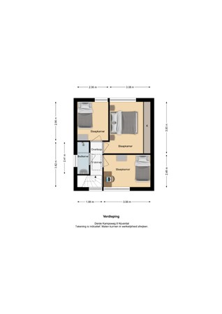 Floorplan - Derde Kampsweg 8, 7442 CD Nijverdal