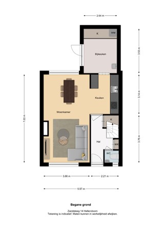 Floorplan - Zandsteeg 14, 7447 XW Hellendoorn