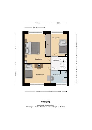 Floorplan - Zandsteeg 14, 7447 XW Hellendoorn