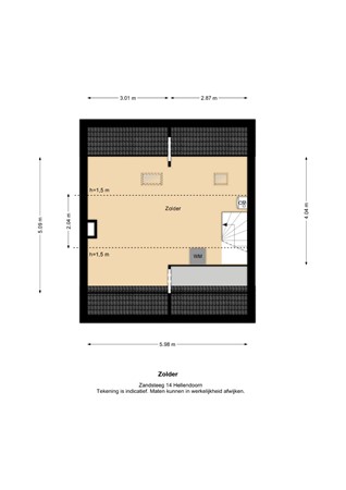 Floorplan - Zandsteeg 14, 7447 XW Hellendoorn