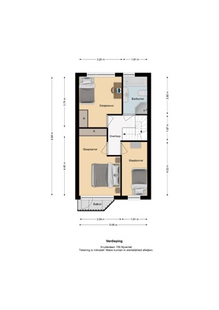 Floorplan - Kruidenlaan 159, 7443 JW Nijverdal