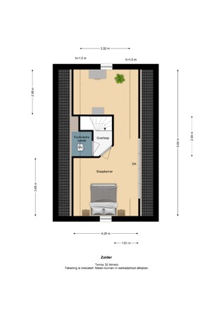 Floorplan - Terras 32, 7609 XR Almelo