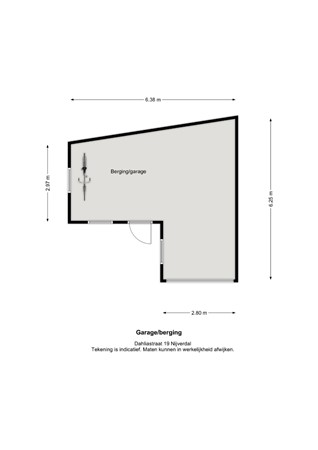Floorplan - Dahliastraat 19, 7442 LA Nijverdal