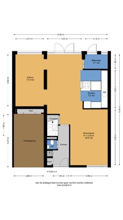 Floorplan - Bachlaan 91, 7442 JK Nijverdal