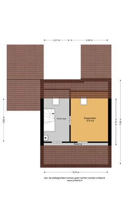 Floorplan - Bachlaan 91, 7442 JK Nijverdal
