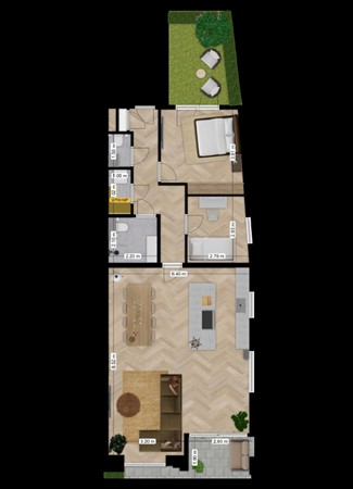 Floorplan - Grotestraat 186, 7443 BR Nijverdal